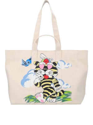 KENZO: Sacs à main - Sac Cabas - Beige
