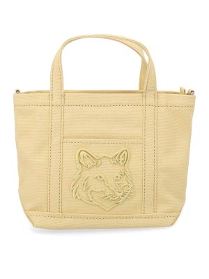 MAISON KITSUNÉ: Handtaschen - Shopper - Beige