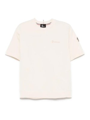 MONCLER: Camisetas - Camiseta - Crema