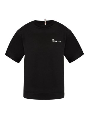 MONCLER: t-shirts - Ss T-Shirt Black