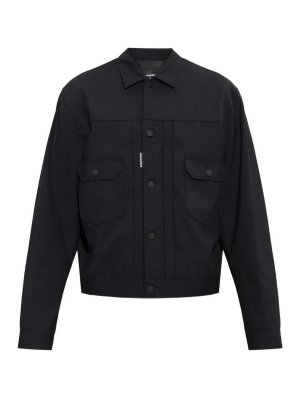 DSQUARED2: casual jackets - Sportsjacket Black