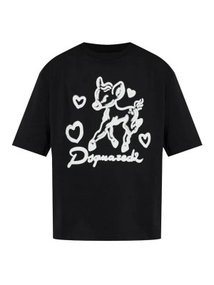 DSQUARED2: t-shirt - Maglietta Nera