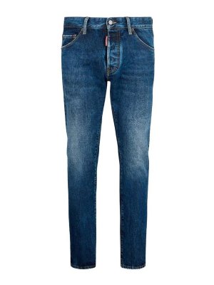 DSQUARED2: jeans skinny - Pantaloni 5 Tasche Blu Navy