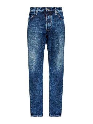 DSQUARED2: jeans skinny - Pantaloni 5 Tasche Blu Navy