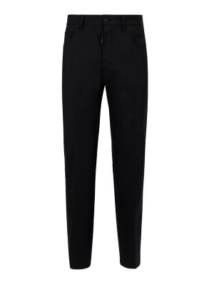 DSQUARED2: jeans skinny - Pantaloni 5 Tasche Neri