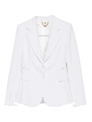 ELISABETTA FRANCHI: blazers - Ivory jacket