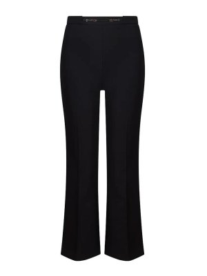 ELISABETTA FRANCHI: pantaloni casual - Pantalone Nero