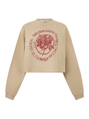 GOLDEN GOOSE: スウェット＆セーター - スウェットシャツ/セーター - ベージュ