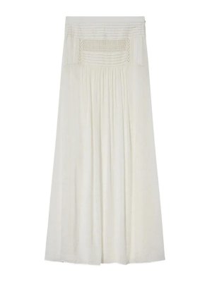 ISABEL MARANT: Knee length skirts & Midi - Pylka Jupe White