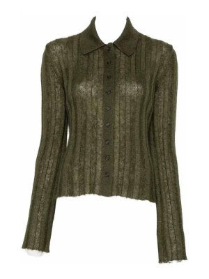 KHAITE: crew necks - Meadow Sweater Olive