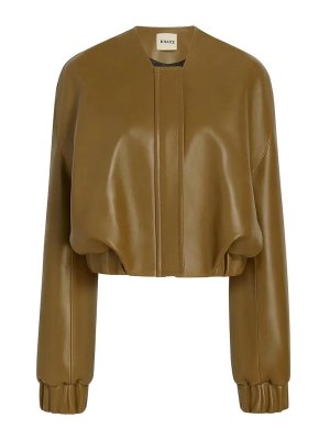 KHAITE: casual jackets - Cordan Jacket  Dark Olive