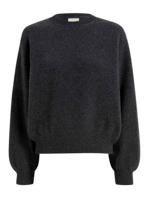 KHAITE: Sweatshirts & Sweaters - Margaux Sweater Charcoal