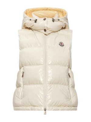 MONCLER: gilet - Gilet Niverolle Giallo Chiaro