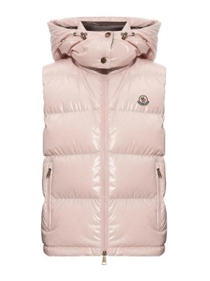 MONCLER: gilet - Gilet Niverolle Rosa Pastello
