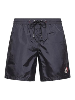 MONCLER: Bañadores - Bañador - Azul Oscuro