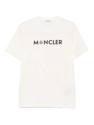 MONCLER: T-shirts - T-Shirt - Weiß