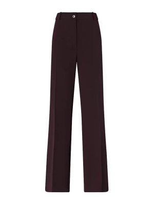 Pinko: casual trousers - Petalo Fluid Trousers Dark Burgundy
