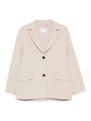 S MAX MARA: casual jackets - Smmelfi Beige Jacket