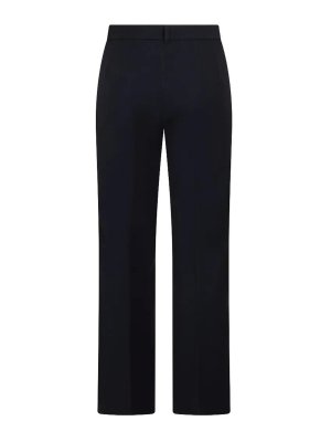 S MAX MARA: casual trousers - Umanita Midnight Blue Long Trousers