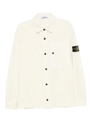 STONE ISLAND: shirts - Overshirt Ivory