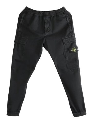 STONE ISLAND: casual trousers - Pantalone Regular Tapered Black