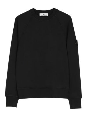 STONE ISLAND: Sweatshirts & Sweaters - Felpa Black