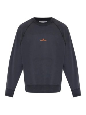 STONE ISLAND: スウェット＆セーター - スウェットシャツ/セーター - ダークブルー