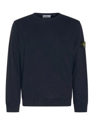 STONE ISLAND: Sweatshirts & Sweaters - Felpa Navy Blue