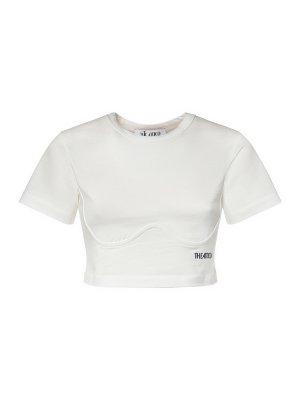 The Attico: t-shirts - T-Shirt White