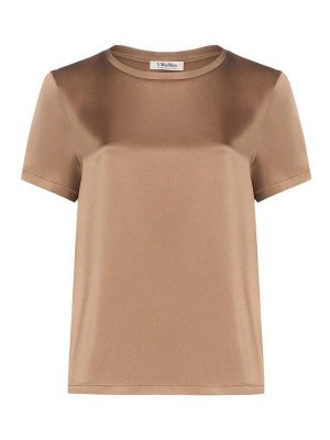 S MAX MARA: Tシャツ - Tシャツ - ブラウン