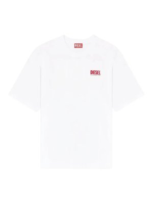 DIESEL: t-shirt - Maglietta T-Boxt-Bisk Bianca