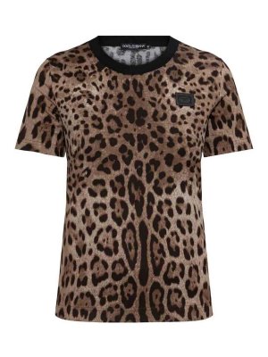 DOLCE & GABBANA: Camisetas - Camiseta - Estampado Animalier