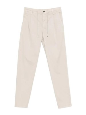ELEVENTY: casual trousers - Sand Elasticated Jogger Pants
