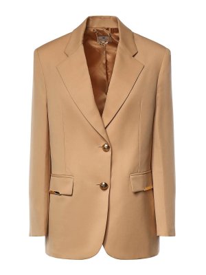 ELISABETTA FRANCHI: blazers - Camel jacket