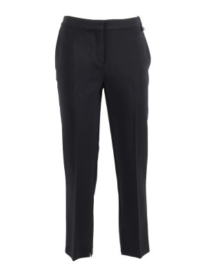 ELISABETTA FRANCHI: pantaloni casual - Pantalone Nero