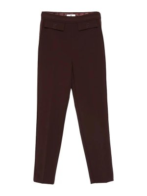 ELISABETTA FRANCHI: pantaloni casual - Pantalone Cacao