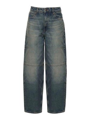 GANNI: flared jeans - Essentials Tint Rigid Stary Mid Blue Vintage