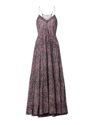 ISABEL MARANT: maxi dresses - Sabba Robe Crushed Berry