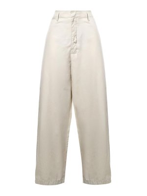 LEMAIRE: casual trousers - Large Chino Rice Powder