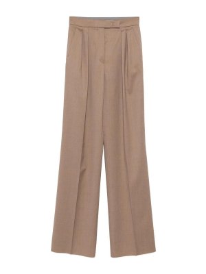 Max Mara: カジュアルトラウザー - カジュアルパンツ - ベージュ