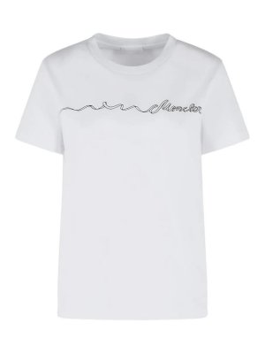 MONCLER: Camisetas - Camiseta - Blanco