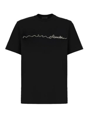 MONCLER: T-shirts - T-Shirt - Noir