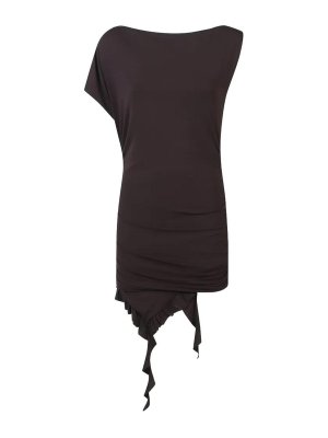Pinko: abiti corti - Alisha Abito Jersey Crepe Legg Marrone