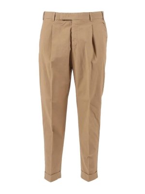 PT TORINO: casual trousers - Walnut trousers