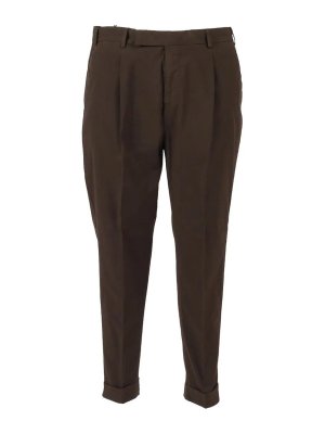 PT TORINO: casual trousers - Cocoa trousers
