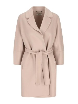 S MAX MARA: trench coats - Arona Beige Pink Coat