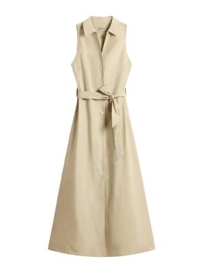 WOOLRICH: Maxi robe - Maxi Robe - Beige