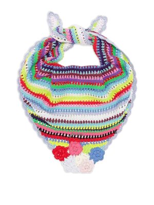 GANNI: scarves - Triangular Scarf Multicolour