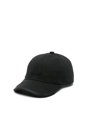 MONCLER: hats & caps - Baseball Cap Black