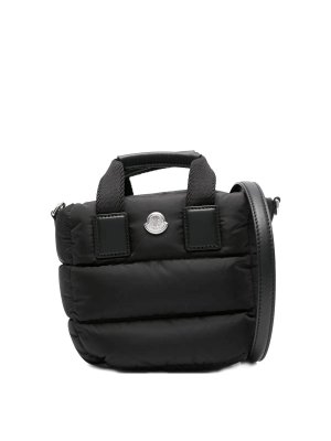 MONCLER: borse a tracolla - Borsa a tracolla Micro Caradoc Nera
